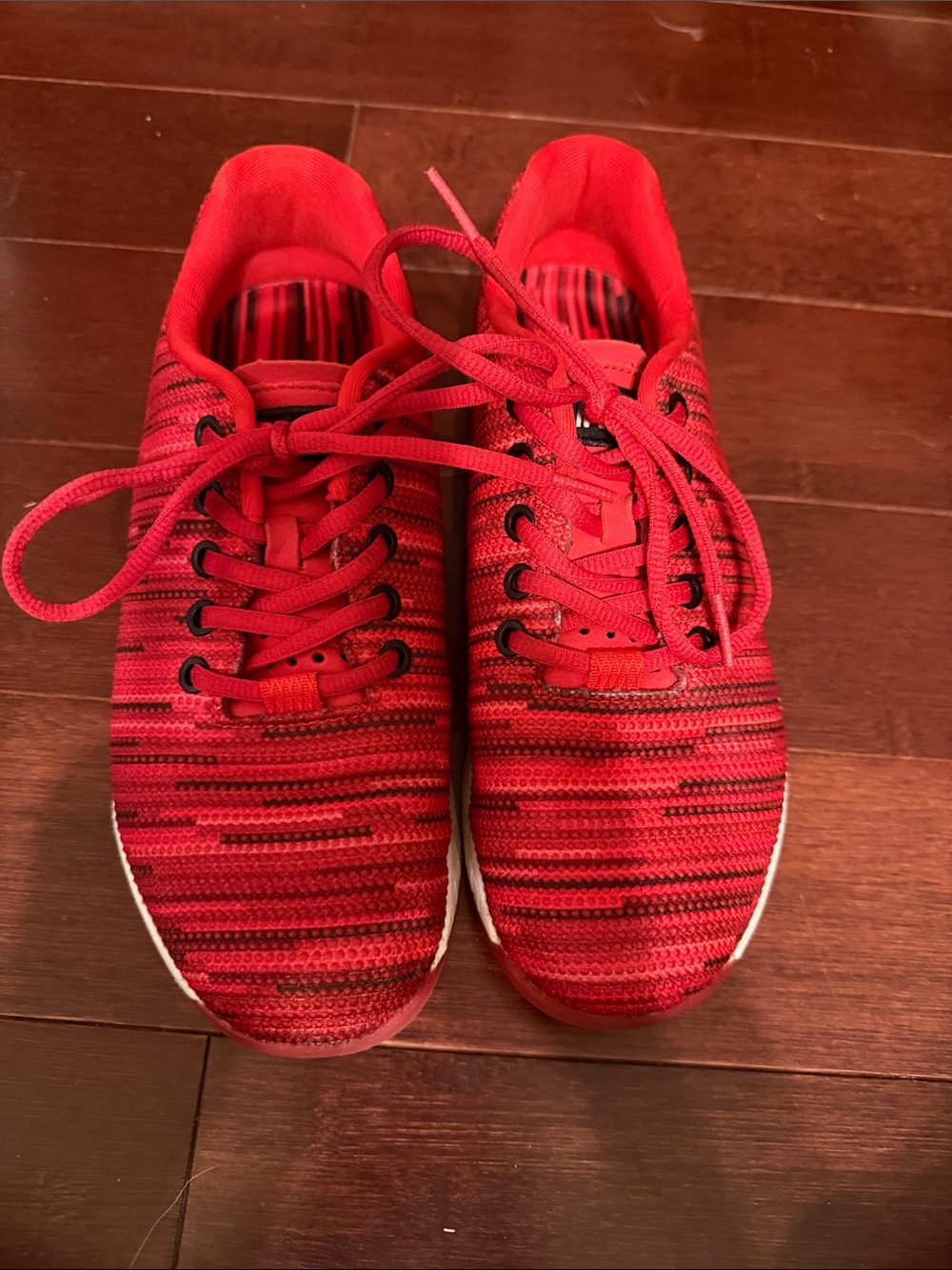 NOBULL Red Knit Athletic Shoes